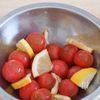 ミニトマトのはちみつレモンマリネの工程2
