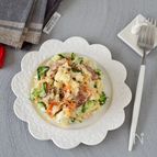 こんがりベーコンのやみつきポテトサラダ【野菜丸ごとレンチン】