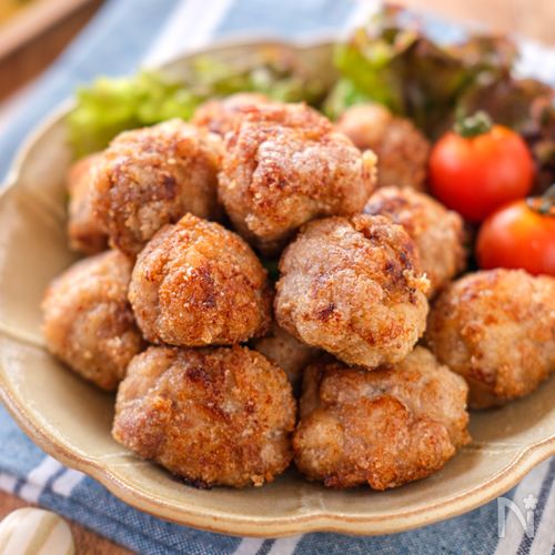 【ワンパン旨塩豚こま唐揚げ】これはラクすぎる！簡単唐揚げ♪