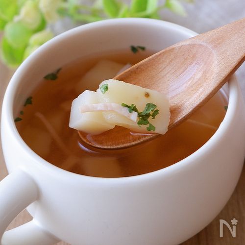 15分で完成🙌〈じゃがいものスープ〉味付け4つ簡単スープ！