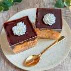 パキパキ食感♪かぼちゃのプリンケーキ