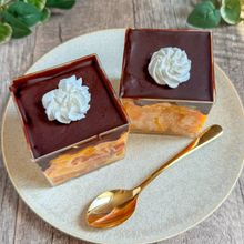 パキパキ食感♪かぼちゃのプリンケーキ
