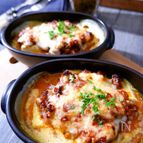 豆腐なの？【豆腐と豆乳のミートカレー焼き】