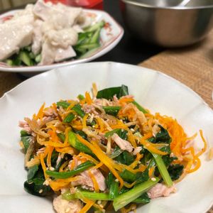 みっさキッチンの作ってみた!投稿(【切干し大根とほうれん草の中華サラダ】ポリポリおつまみ副菜♡)