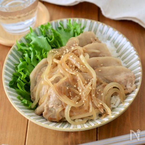 生姜香る照りポン豚丼