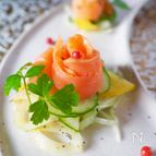 ローズスモークサーモンマリネ【作り置き→お洒落盛り付け】
