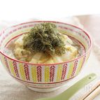 新玉の卵とじととろろ昆布の蕎麦♪簡単ランチ