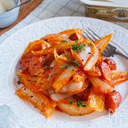 新玉ねぎで甘うま♡麺なし『新玉ねぎナポリタン』