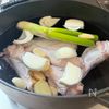 【手羽元de参鶏湯（サムゲタン）】材料を揃えて煮込むだけの工程1