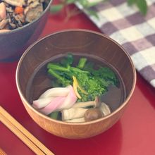 春にピッタリ！菜の花のお吸い物