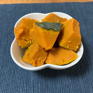 あすかの作ってみた!投稿(裏ワザで激的ホクホク！かぼちゃの煮物)