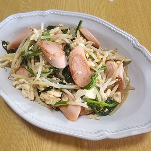 ナムディの作ってみた!投稿(子供が喜ぶ♡『魚肉ソーセージと豆腐のチャンプルー』)