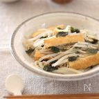乗り切り節約レシピ♪厚揚げともやしの海苔塩炒め