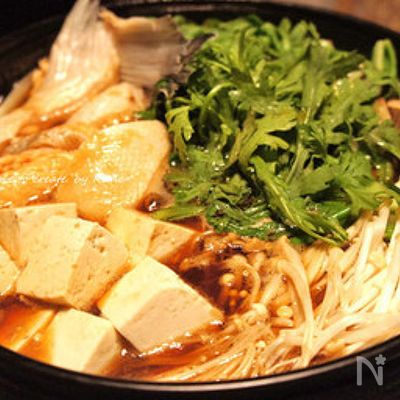 サーモンのすき焼き