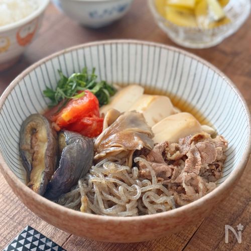 夏の肉豆腐【爽やかみずみずしい】