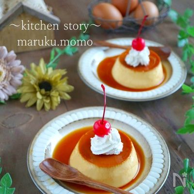 昔懐かしい♪固めのたまごプリン