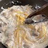 【チキンクリームパスタ】生クリーム不使用・ワンパンで簡単の工程3