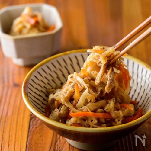 レンチンで煮込んだ美味しさ【切り干し大根と油揚げのうま煮】