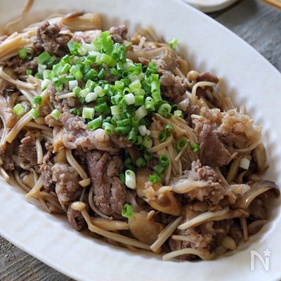 常備菜にも！食べるまで10分！【舞茸とえのきの牛肉しぐれ煮】