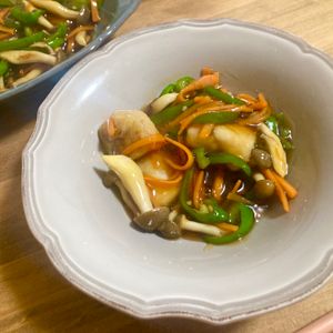 ゆかりの作ってみた!投稿(簡単ワンパンで〖白身魚の野菜あんかけ〗箸が止まらない逸品！)