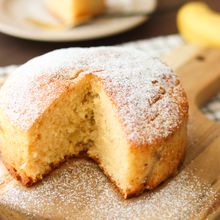 バナナ1本で！メープル香るふんわりケーキ