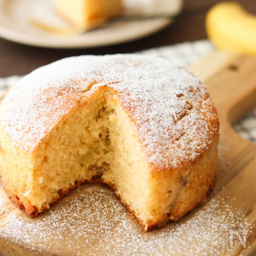 バナナ1本で!メープル香るふんわりケーキ