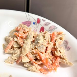 ケの作ってみた!投稿(激うま!ごぼうとにんじんの濃厚ツナマヨサラダ)