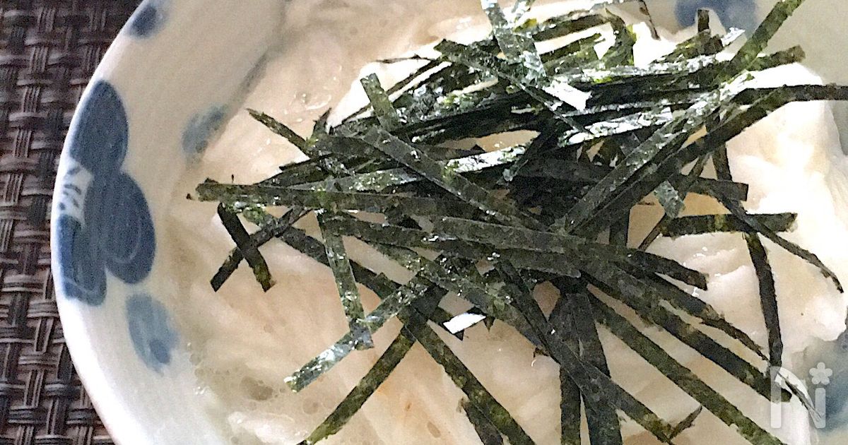 つ〜んと美味しい〜♡長芋の白だしわさび和え