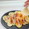 とろ～り豆乳ドレッシング♡ズッキーニと生ハムのカルパッチョの工程2