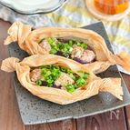 【豚こま肉で作るなすドッグ】火を使わない、レンチン時短レシピ