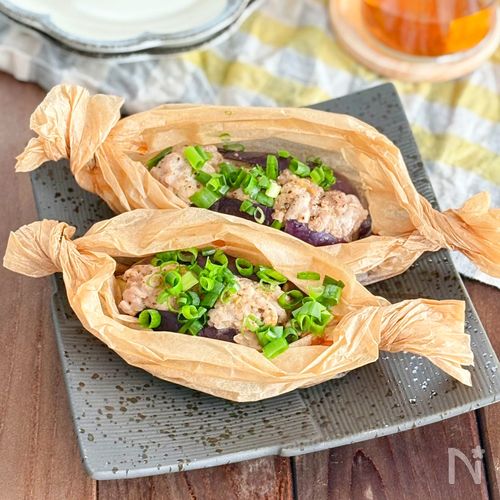 【豚こま肉で作るなすドッグ】火を使わない、レンチン時短レシピ