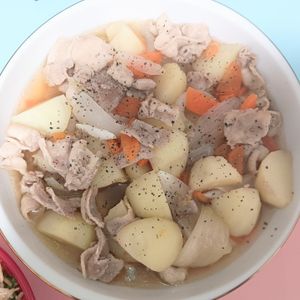 milkの作ってみた!投稿(【新たまと新じゃがの塩煮込み】ほくほく♡とろとろ♡春おかず♬)