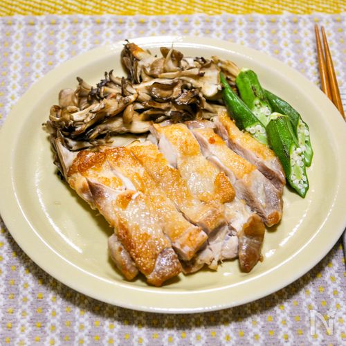 シンプルだけどしっかり食べれる「ソルトチキンソテー」