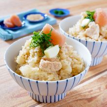 麺つゆ後がけで泣ける旨さ!魅惑のたらこバター炊き込みご飯