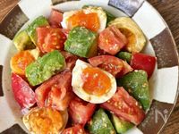 【トマトとアボカドの旨だれサラダ】副菜に！箸が止まらない♪
