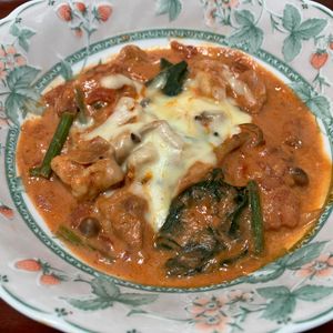 りんごの作ってみた!投稿(鶏肉の無水♡トマトクリーム煮【#簡単#スピードおかず】)