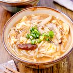 【きのこの中華風たまごスープ】きのこの旨味たっぷり！