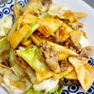 ひまわりの作ってみた!投稿(【サッと簡単♪旨おかず】筍と春キャベツの豚バラオイスター炒め)