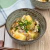 揚げ出し豆腐 きのこと卵のあんかけ