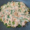 ワンパン！困った時にヘビロテ【米粉と豆腐の豚キムチヂミ】の工程3