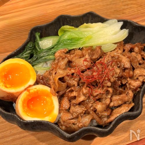 豚こまで煮込み不要♪【すぐできるルーロー飯】