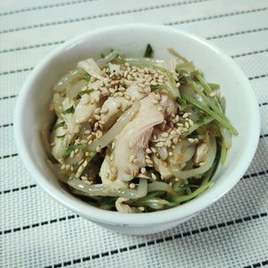 M＊Pの作ってみた!投稿(【レンジで簡単！】もやしと豆苗のチキンナムル)