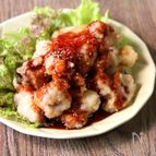 【クセになる！】揚げ鶏の旨辛甘酢ソース