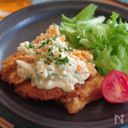 タルタルも美味しい♡鶏むね肉で作るチキン南蛮