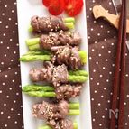 レンジで！牛肉のアスパラ巻き