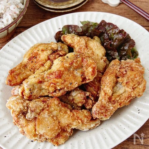 【手羽元の白だしカレー唐揚げ】カリカリ!やみつきになる♪