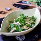 5分で完成＊三つ葉と鶏胸肉のわさびマヨ和え