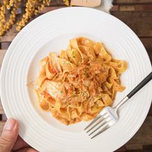 【ズボラなあたなたへ!入れるだけ!】速攻キムチクリームパスタ