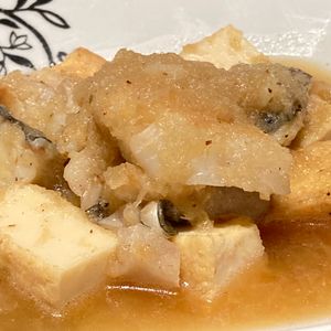 すみれの作ってみた!投稿(ボリュームお魚おかず♡節約中にも！『たらと厚揚げのみぞれ煮』)