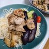 あやきょの作ってみた!投稿(カリカリ豚と舞茸のやみつき素麺)